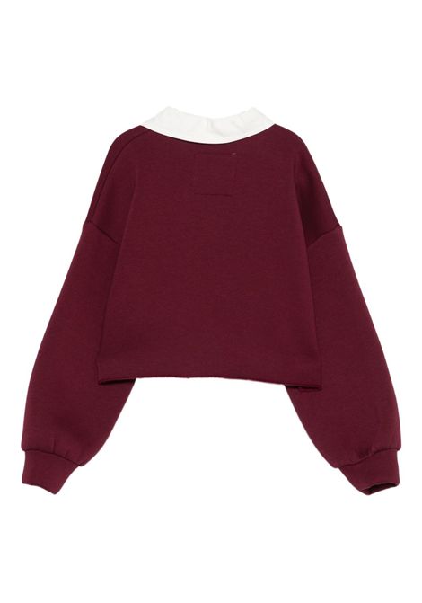 Felpa modello polo Lù-Lù BY MISS GRANT | LL3836BORDEAUX